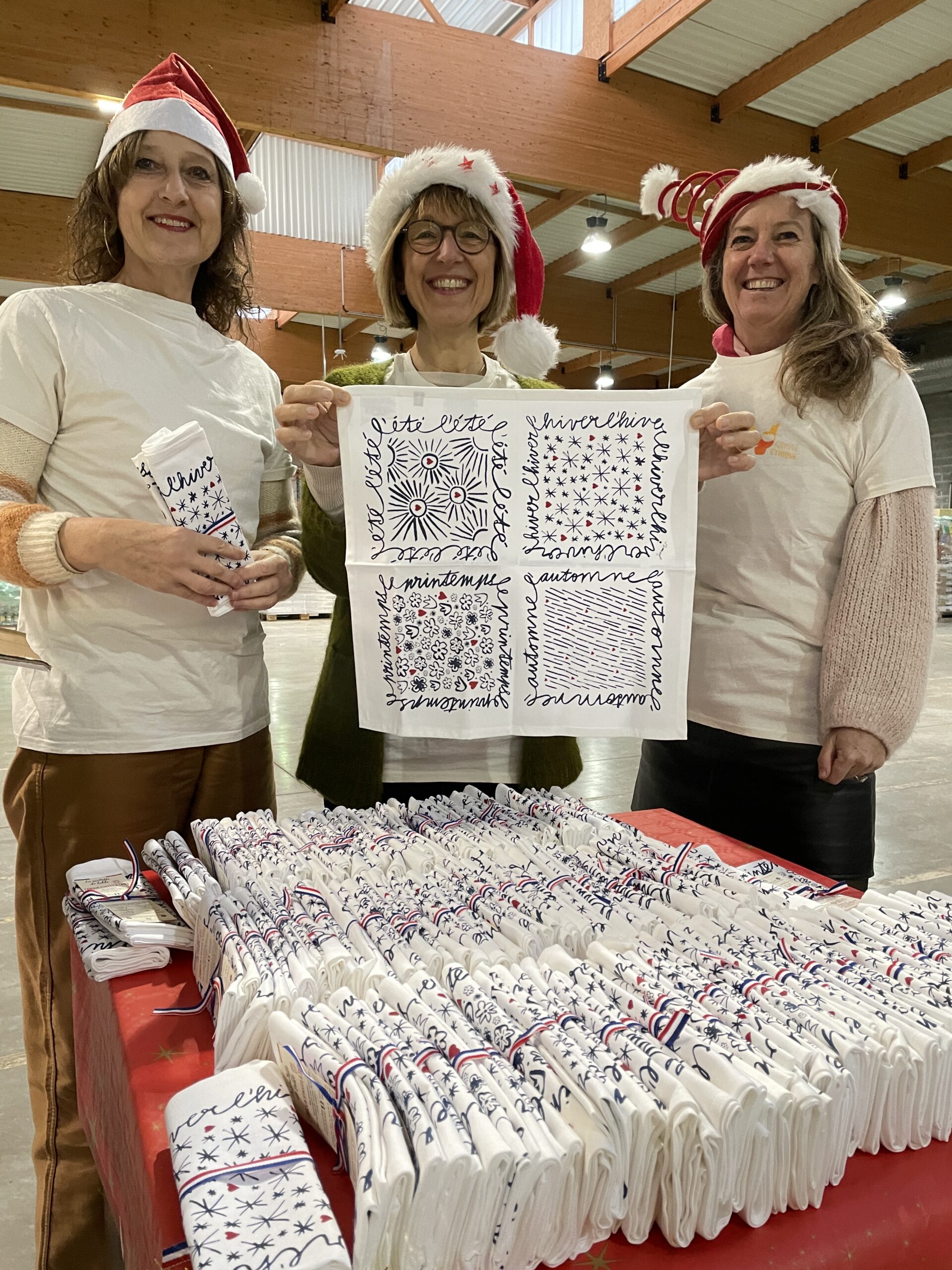 Léa Nature et La Serviette de Table :   des serviettes en tissu remises au goût du jour pour réduire les déchets en restauration d’entreprise