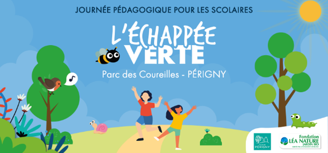 Journée pédagogique pour les scolaires L'échappée verte au Parc des coureilles à Périgny